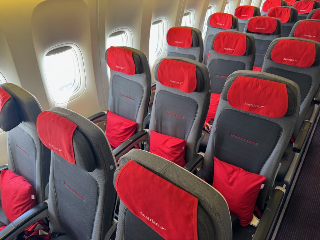 11.5 Hours In Austrian Airlines 777-200 Economy Class…