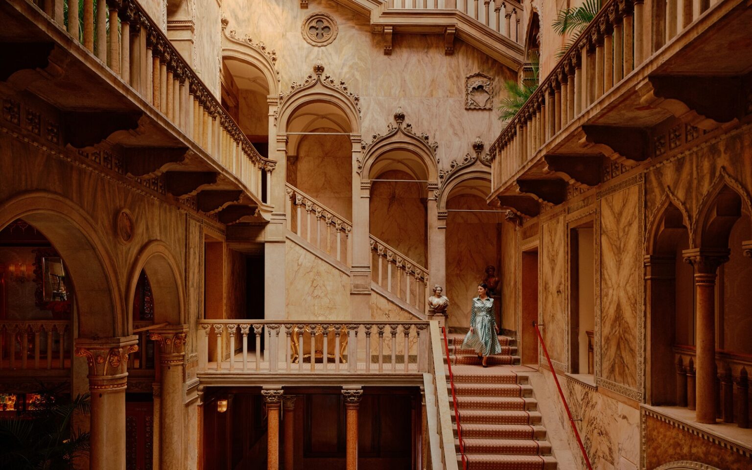 Danieli, Venezia, A Four Seasons Hotel – reimaged and reopened grand period staircase in Danieli, Venezia, A Four Seasons Hotel - reimaged and reopened