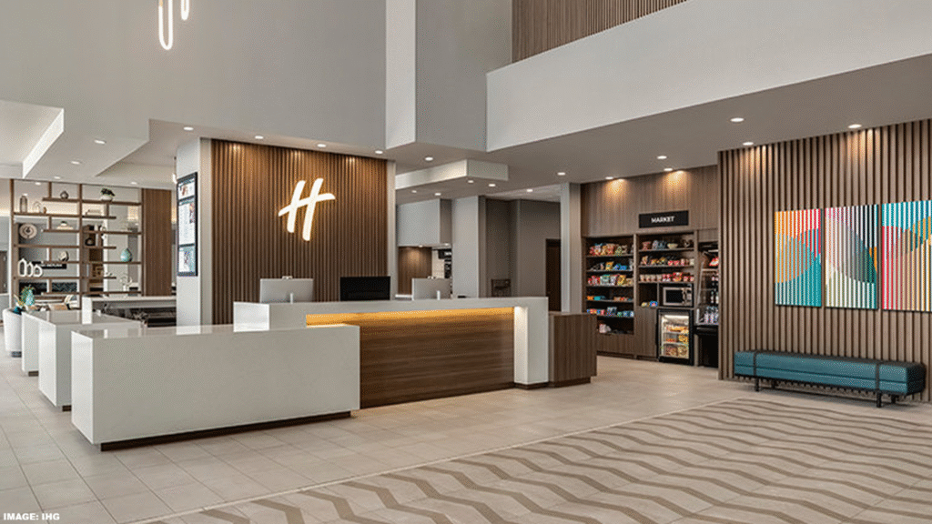 Holiday Inn’s Updated Front Desk Concept Combines It With Bar & Order Counter