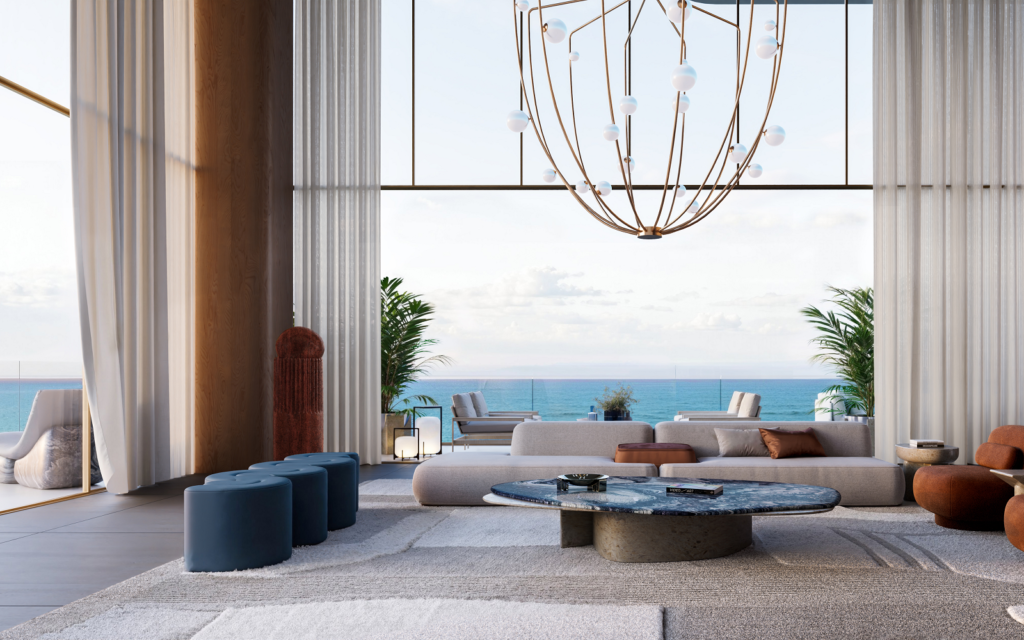 Ras Al Khaimah’s new skyline trophy in the making: a sneak peek inside Mondrian Al Marjan Bergman Design House has revealed new details of their completed design vision for Mondrian Al Marjan Island Beach Residences
