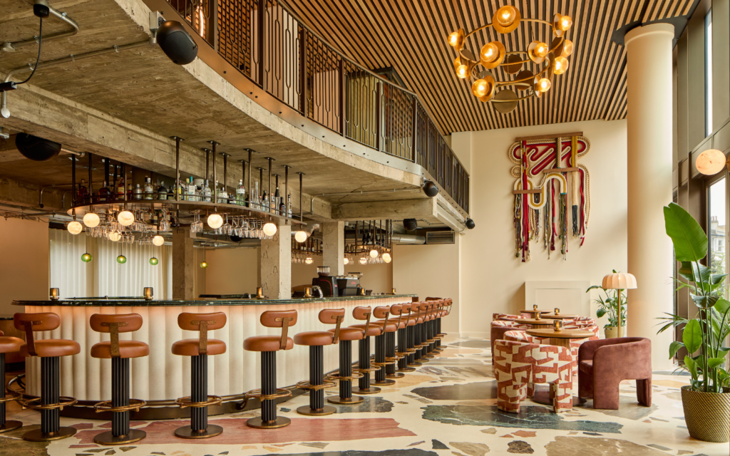 Case Study: Cimbali Group brings coffee into the spotlight at Flock Hotel Indigo London K West in Shepherd’s Bush, bar view