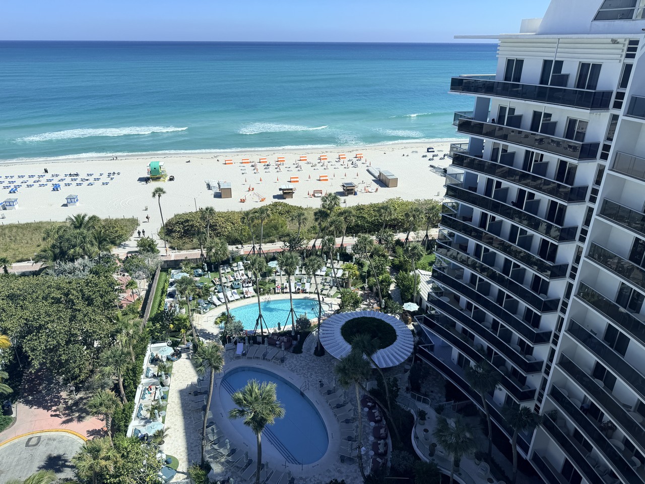andaz miami beach review two bedroom suite pool ocean aerial view