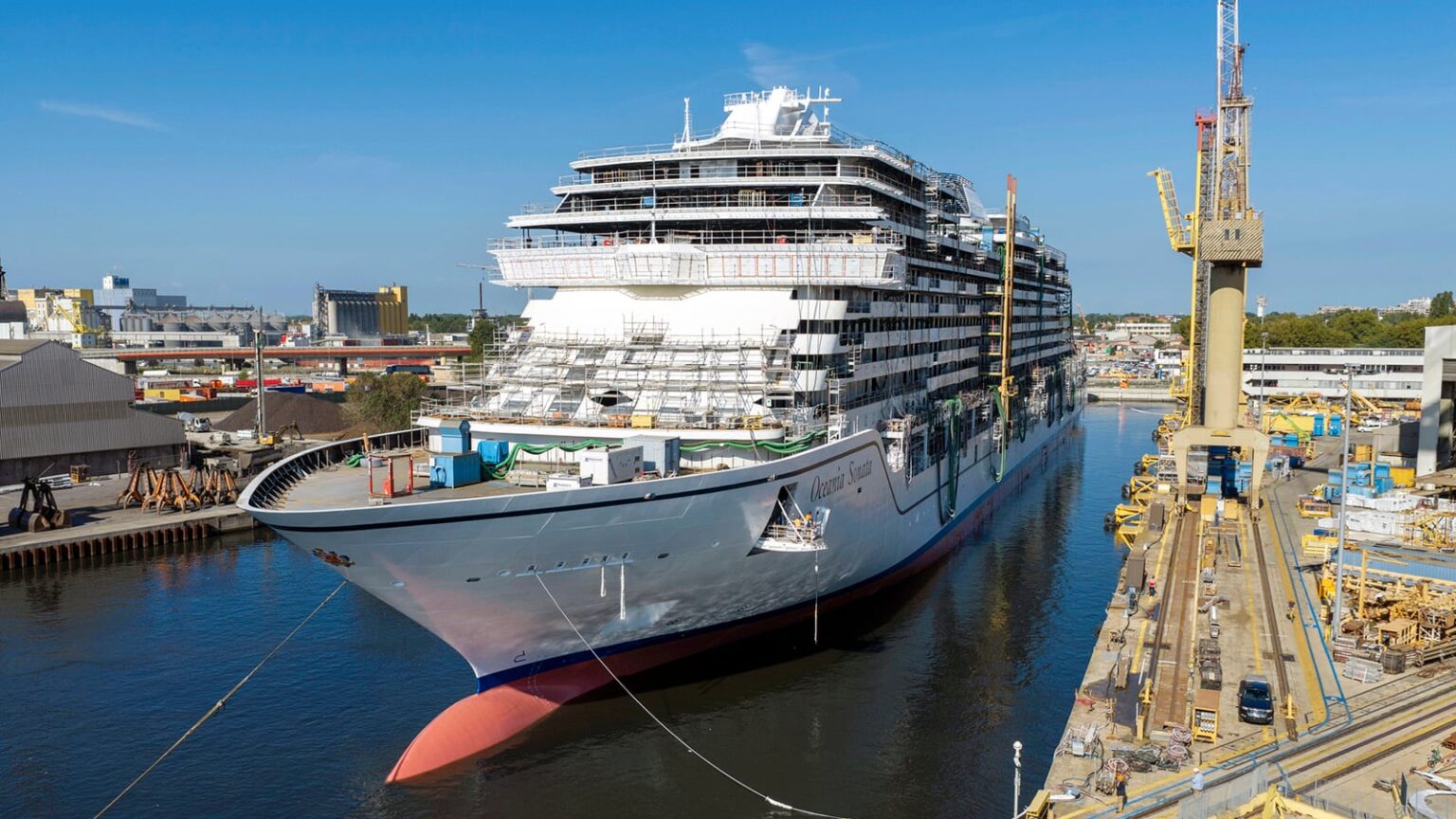 Oceania Floats Out First Ship in New Sonata Class