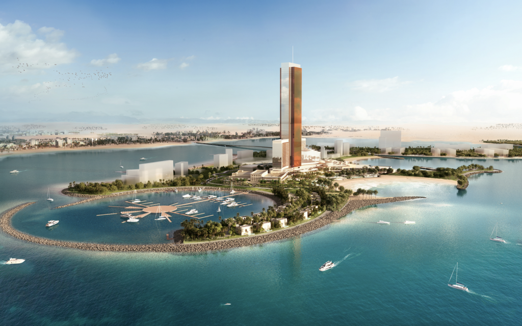 Palaces in the Sky: Wynn Al Marjan Island unveils two signature Royal Apartments aerial view - Wynn Al Marjan Island