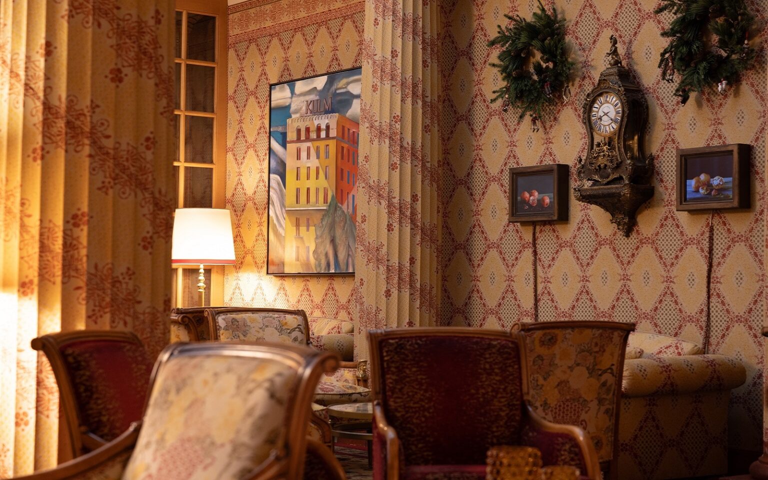 Case study: a new art chapter for Kulm Hotel St. Moritz art curated by Artiq on the walls at Kulm Hotel St. Moritz