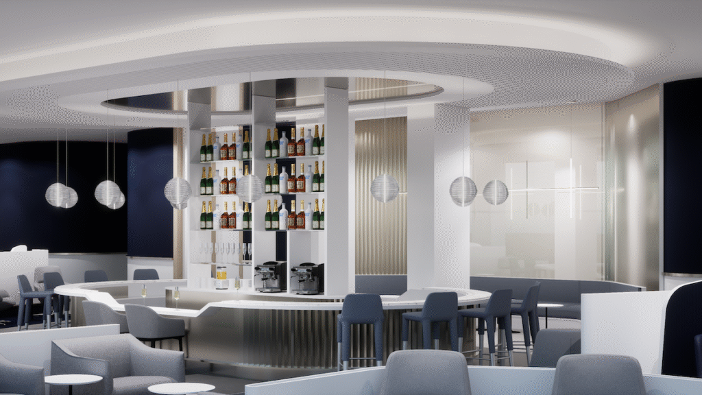 Huge Air France Lounge Coming To New York JFK’s New Terminal One In 2027 Rendering of the new Air France Lounge planned for JFK Terminal One