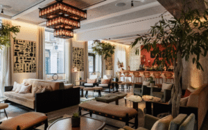 Hotel review: Hart Shoreditch Hotel – the moment of Mali Mowka Hart Shoreditch lobby image