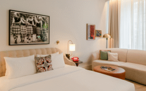 Virgin hotels Edinburgh unveils spellbound – an immersive new suite Virgin hotels bedroom image