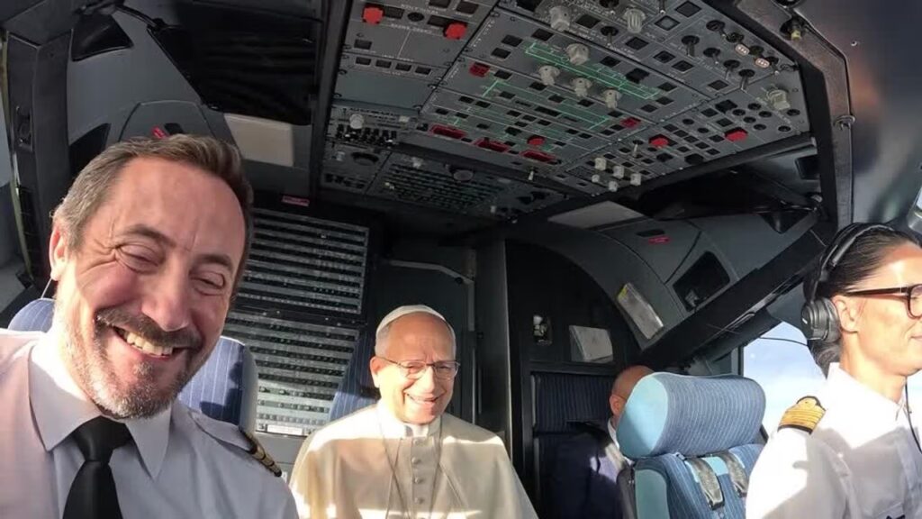 Pope Leo XIV Takes A Seat In Air France A321 Cockpit, Blesses Fighter Pilots Over The Radio Pope Leo Air France