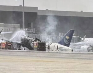 Saudia A320 Destroyed At Riyadh Airport, As Houthis Warn Airlines To Avoid Saudi Arabia