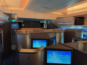 Starlux A350-1000 first and business class cabin layout