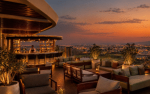 Tivoli LA VIE Muscat Hotel & Residences opens in Oman Tivoli Muscat terrace photo